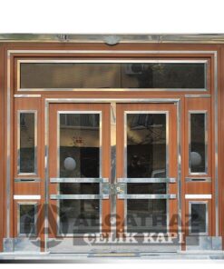kompozit kaplama bina giriş kapısı kompakt lamine kaplama apartman giriş kapısı