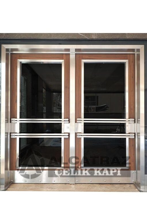 kompozit kaplama bina giriş kapısı kompakt lamine kaplama apartman giriş kapısı