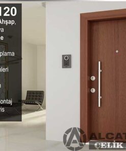 ABK-120 Ahşap Kaplama Apartman Bina Giriş Kapısı