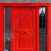 Kırmızı Dış Kapı Villa Kapısı Çelik Kapı