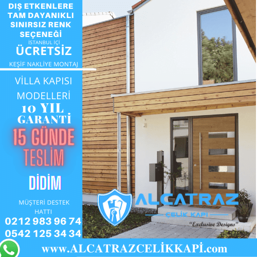 didim villa giriş kapıları villa kapısı modelleri indirimli villa kapı fiyatları kompozit villa kapısı