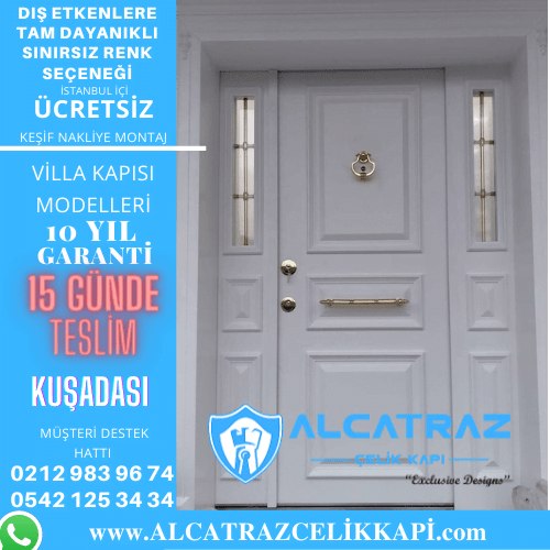 kuşadası villa giriş kapıları villa kapısı modelleri indirimli villa kapı fiyatları kompozit villa kapısı