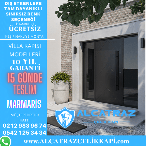 marmaris villa giriş kapıları villa kapısı modelleri indirimli villa kapı fiyatları kompozit villa kapısı