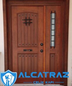doğal ahşap villa kapısı alcatraz villa giriş kapısı modelleri villa kapısı fiyatları