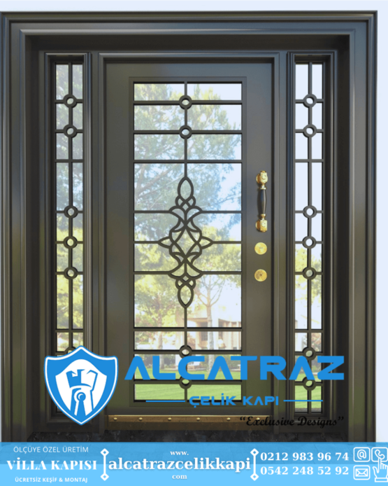 Villa Kapısı Modelleri Villa Giriş Kapısı Kompozit Çelik Kapı Alcatraz Villa Kapısı Haustüren SteelDoors (24)